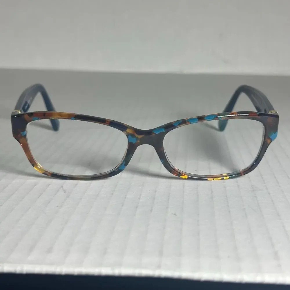 Coach HC6078 Eyeglasses Frames Teal Confetti 52-16-135 Women